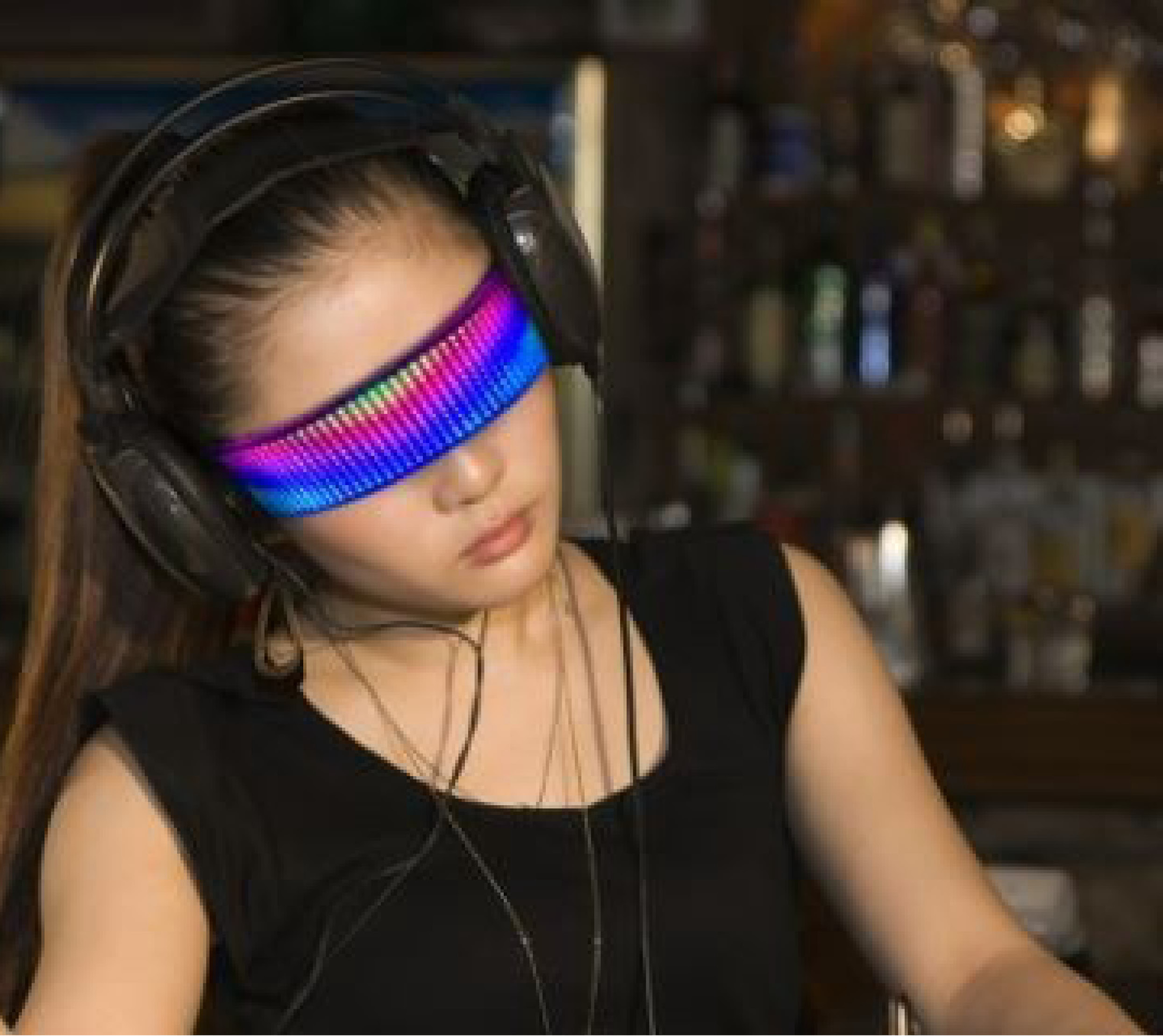 ochelari de petrecere eleganti, iluminați cu LED, cu animații reglabile prin Bluetooth